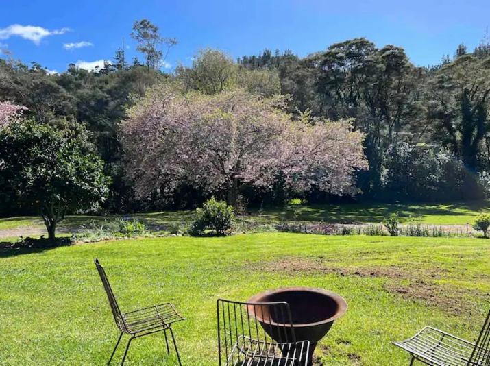 Coromandel Secluded Log Cabin Retreat Hikuai エクステリア 写真